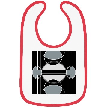 Discover Black and grey geometric design Bibs