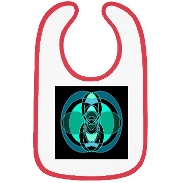 Discover Abstract blue and green design Bibs