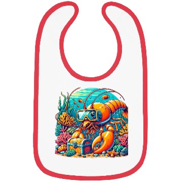 Discover Shrimp Exploration-Underwater Adventure Bibs