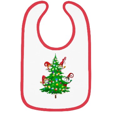 Discover Christmas Gnomes Funny Tree Holiday Bibs