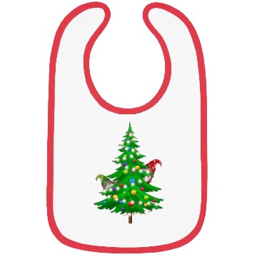 Discover Christmas Gnomes Funny Tree Holiday Bibs