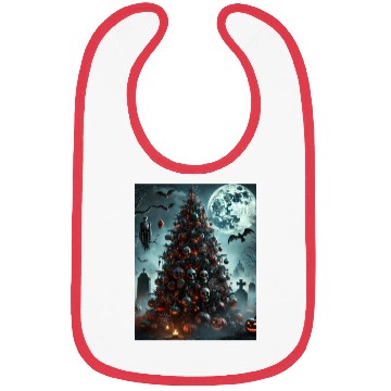 Discover Halloween tree Bibs