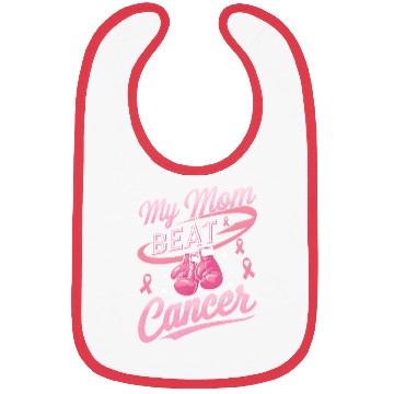 Discover My Mom Beat Cancer Breast Cancer Awareness Bibs