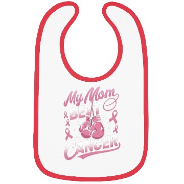 Discover My Mom Beat Cancer Breast Cancer Awareness Bibs