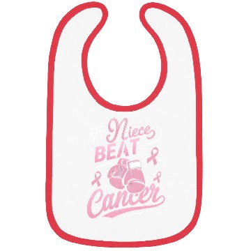 Discover My Niece Beat Cancer Breast Cancer Awareness Bibs