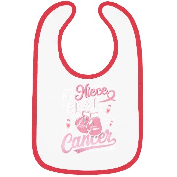 Discover My Niece Beat Cancer Breast Cancer Awareness Bibs
