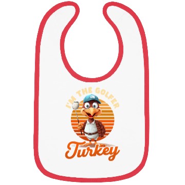 Discover Thanksgiving Golf I'm The Golfer Turkey Bibs