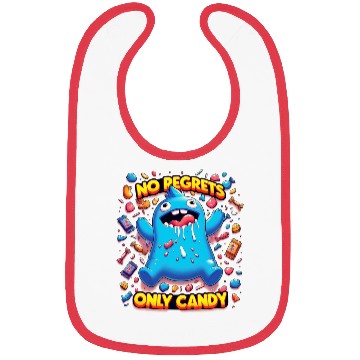 Discover No Regrets Only Candy Bibs