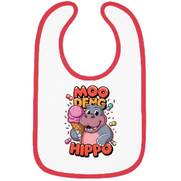 Discover Moo Deng Hippo Bibs