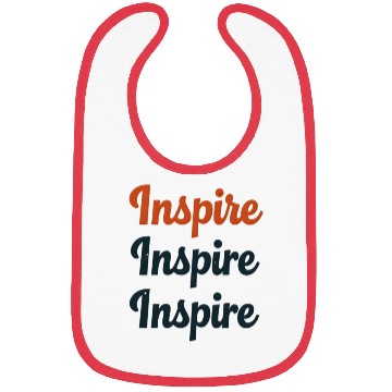 Discover Inspire Retro Typography Bibs