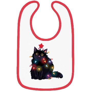 Discover Festive Christmas Lights Cat Bibs