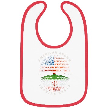 Discover American Grown Iranian Roots Iran Flag Bibs
