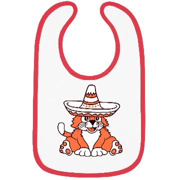 Discover Sombrero Hat Cat Funny Cool Mexican Culture Kitten Bibs