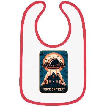 Discover Trick or treat/Space Halloween Bibs