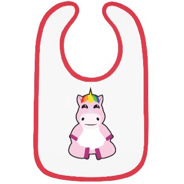 Discover Sitting Unicorn Bibs