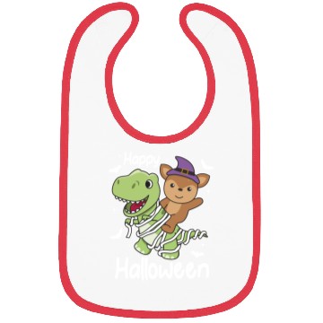Discover Deer Happy Halloween T-rex Mummy Costume Bibs