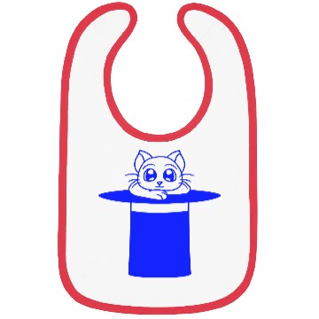 Discover Magical Enchanted Top Hat Cylinder Wizard Cat Sir Bibs