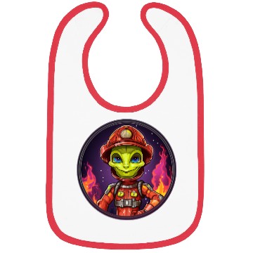 Discover Alien fire department Bibs