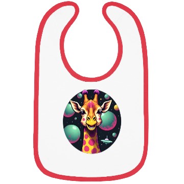 Discover Cosmic Giraffe: Galactic Safari Adventure Bibs