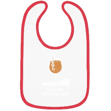 Discover Filled with Christmas Spirit Festive Wine Glass Bibs