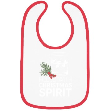 Discover Filled With Christmas Spirit Festive Cheer Artwork Bibs