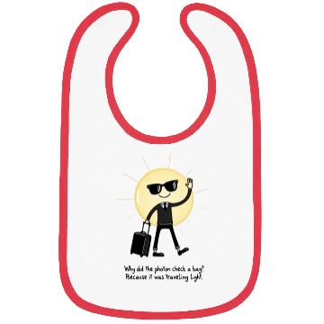 Discover Photon Traveling Light Science Joke 1 Bibs