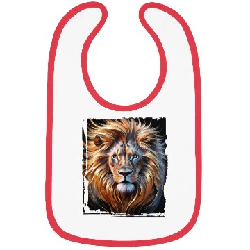 Discover A majestically abstract lion Bibs