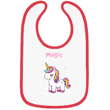 Discover Magic Is Real: Unicorn Fantasy Dreamscape for Bibs