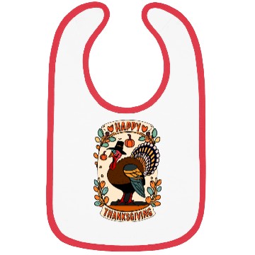 Discover Pilgrim Turkey - Thanksgiving Celebration Art Bibs