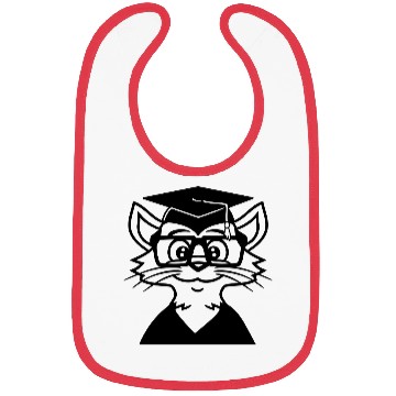 Discover College Degree Cat School-leaving Certificate Pass Bibs