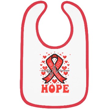 Discover CHD Awareness Hope Beats In Little Hearts Bibs
