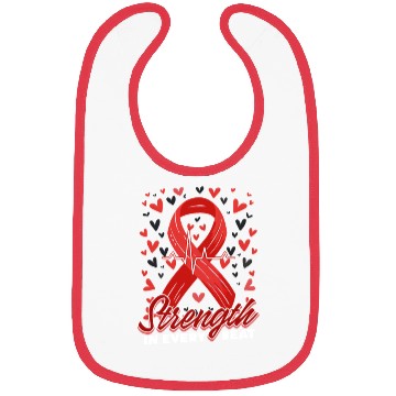 Discover CHD Awareness Strength In Every Beat Bibs