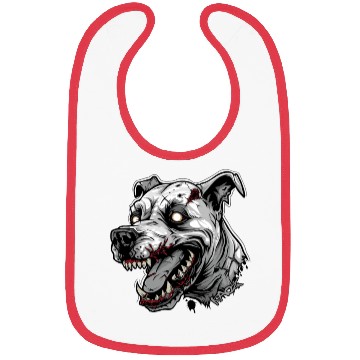 Discover White Zombie Dog Head Bibs
