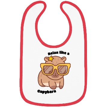 Discover Chill Capybara Vibes Bibs
