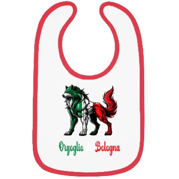 Discover The pride of Bologna Italy flag Bibs