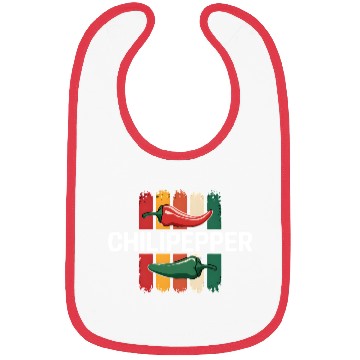 Discover Chili Pepper Retro Vibe Bibs