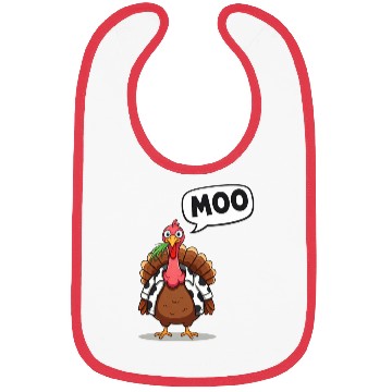 Discover turkey moo funny thanksgiving Bibs