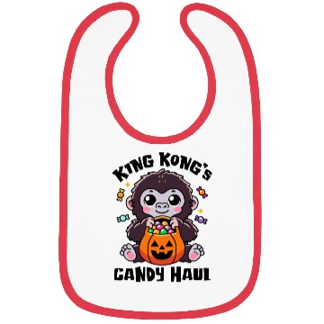 Discover Kingkong's Candy Haul Halloween Trick-or-Treat Bag Bibs
