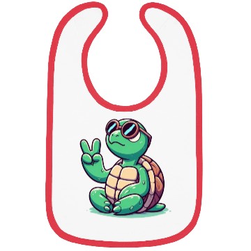 Discover chill turtle Bibs