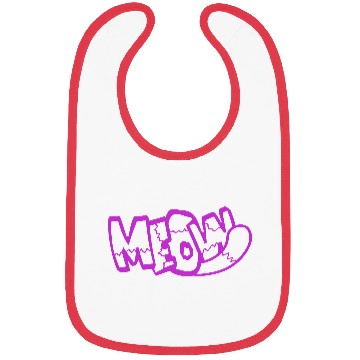 Discover Funny Meow Cat Cartoon Text Quote Comic Letters Bibs