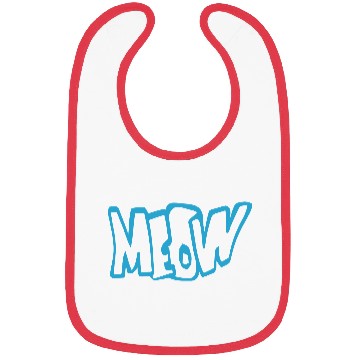 Discover Funny Meow Cat Cartoon Text Quote Comic Letters Bibs