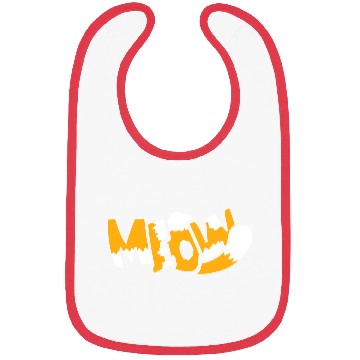 Discover Funny Meow Cat Cartoon Text Quote Comic Letters Bibs