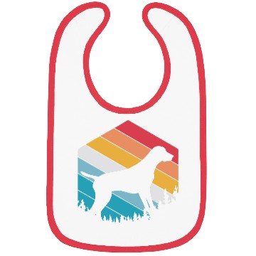 Discover Retro Dog Silhouette German Shorthaired Pointer Bibs