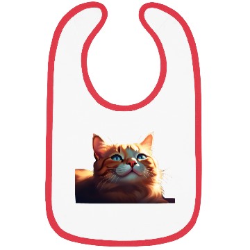 Discover A Cute Orange Cat Bibs