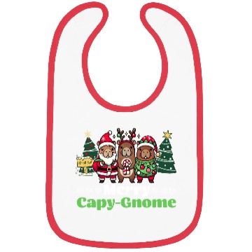 Discover Merry Cap-Gnome Capybara Christmas Bibs