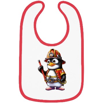 Discover funny penguin, Penguin Famila Bibs
