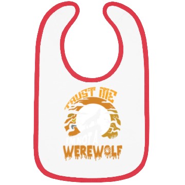 Discover Trust Me I'm Not a Werewolf Halloween Bibs