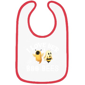 Discover I Love Her Boo Bees Bibs Funny Couples Halloween Co