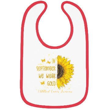 Discover In September Wear Gold Sunflower Bibs