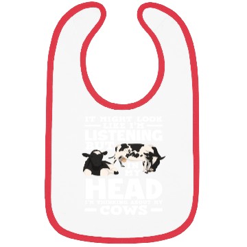 Discover I Think About My Cow Listens Bibs